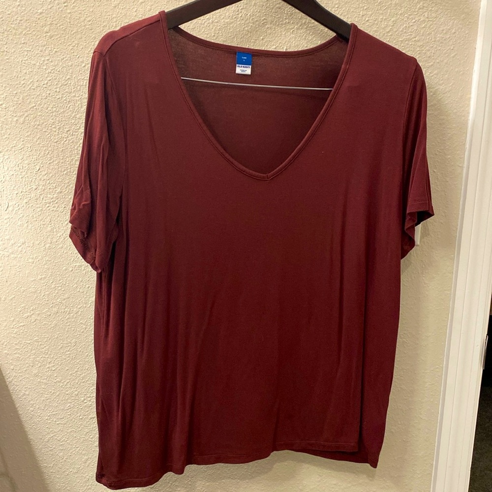 Maroon top